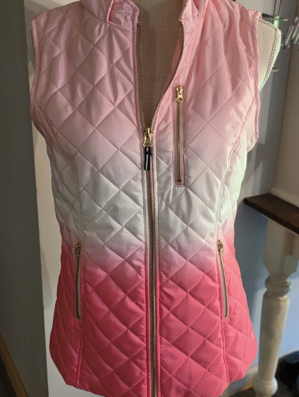 Pink Ombre Vest Crown & Ivy M